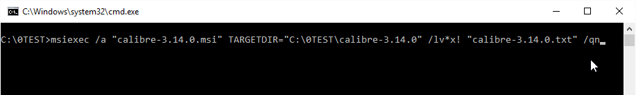 Paste the command