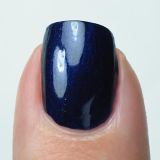 navy blue nail polish swatch
