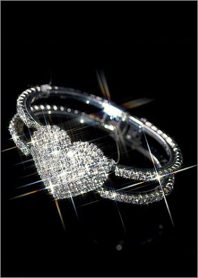 Rhinestone Heart Bracelet