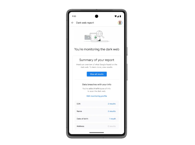 تتضمن خطة Google One (1.99 دولار) الآن VPN ومراقبة الويب المظلم للمعلومات المسروقة