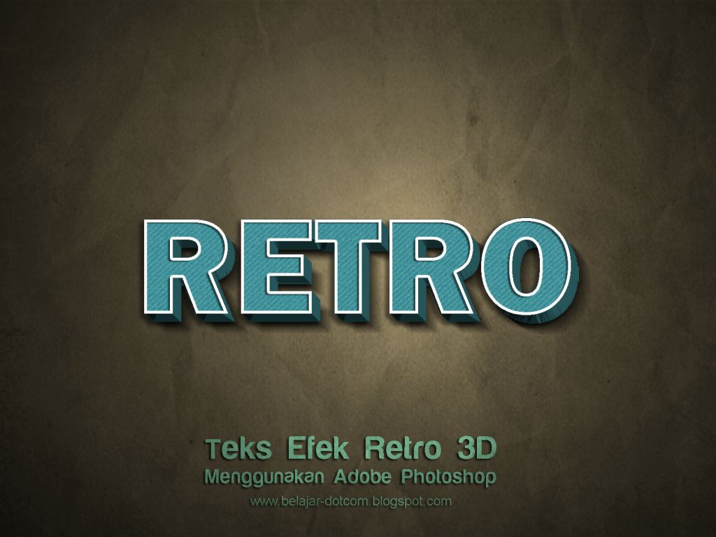 Cara Membuat Edit Tulisan Retro Keren Dengan Photoshop Kumpulan