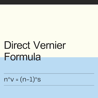 direct vernier formula