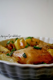 Burnished skin on crock pot apple pie chicken | Anyonita Nibbles