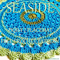 how to crochet, free crocet patterns, doily, placemat, mandala,