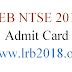 SEB NTSE 2018 Admit Card 