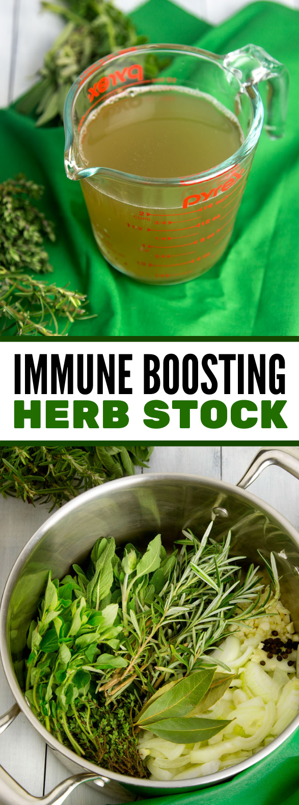 Immune Boosting Garden Herb Stock #healthydrink #diet