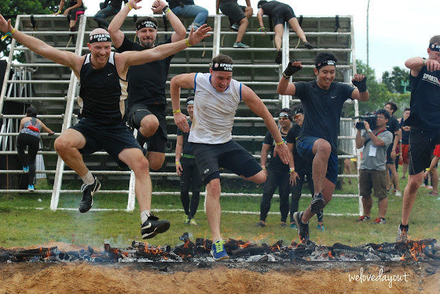 Spartan Fire Jump at Reebok Spartan Race 2015