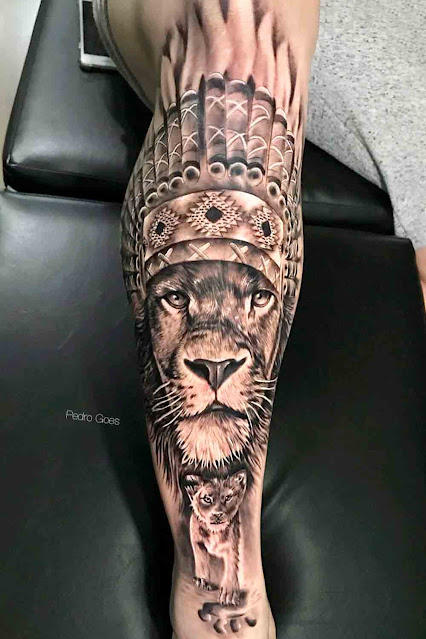 40 tatuagens masculinas nas pernas que farão você querer uma agora