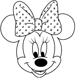 Cara Mudah Sketsa atau Menggambar Wajah Minnie Mouse dari ...