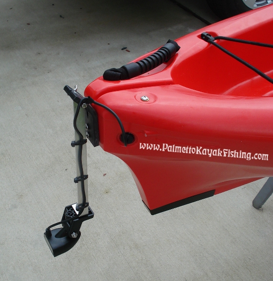 palmetto kayak fishing: diy kayak fish finder install