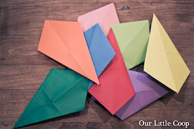 How to make Origami Window Stars, origami project, kids, paper