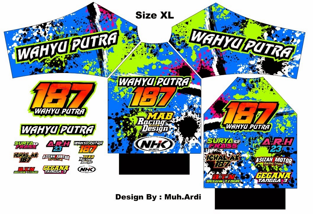 MAB Racing Design desain  nomor start logo team inner 