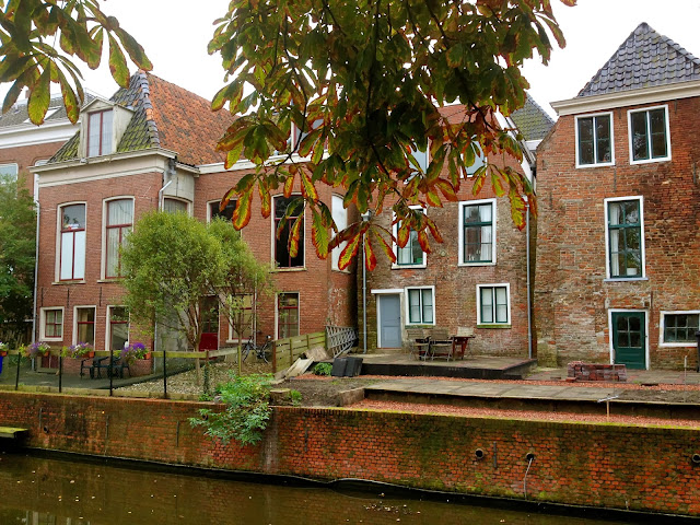 Picture of medieval houses in Appingedam, Groningen.