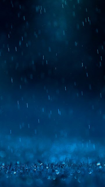 Blue Rain iPhone 5 Wallpaper