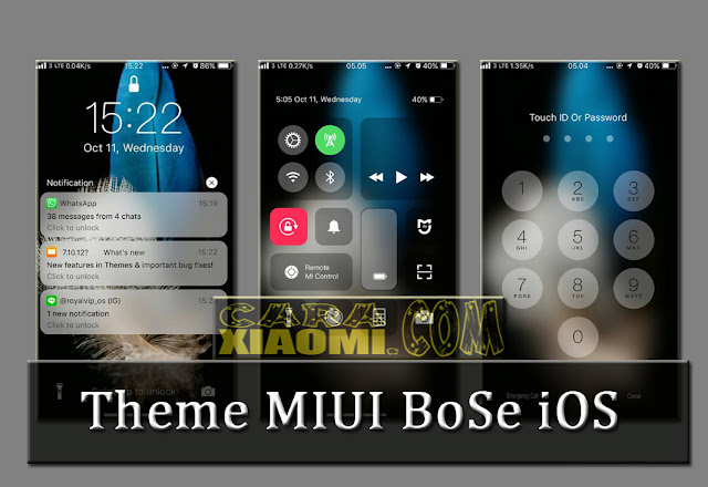 Best iOS Theme For MIUI BoSe iOS v10.5d Mtz Update Terbaru