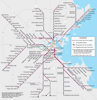 Boston MBTA map