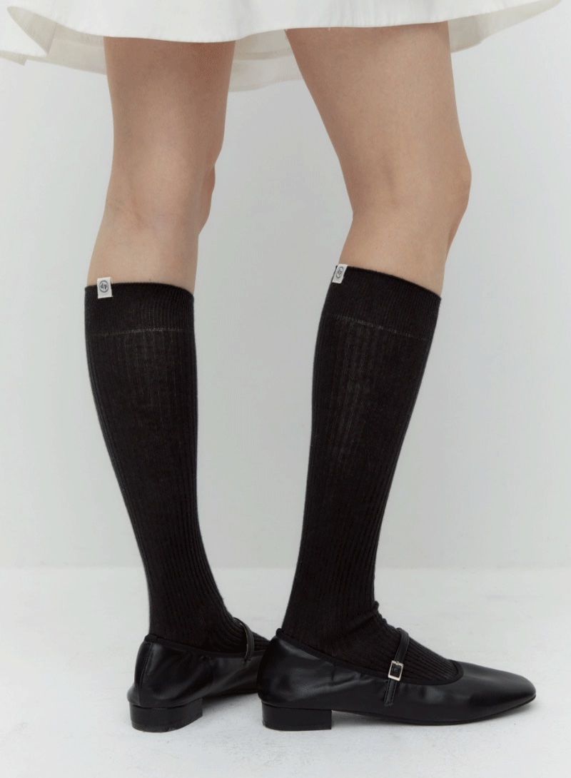 DEPOUND Essential Rib Knee Socks