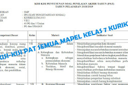 Soal Pat Kelas 7 Semester 2 Kurikulum 2013