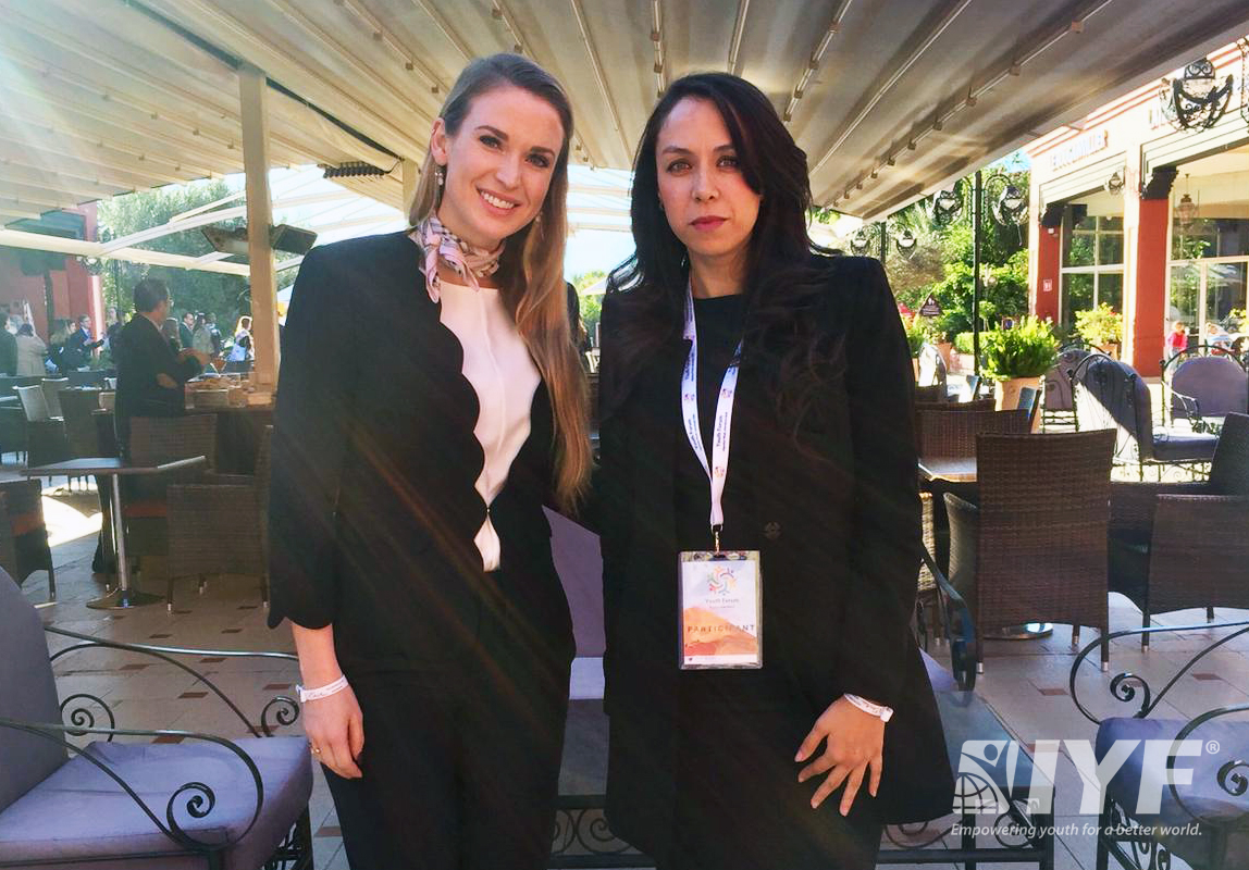 IYF President Julia BLOCHER with Dr. Sara Amar, IYF Representative in Morocco
