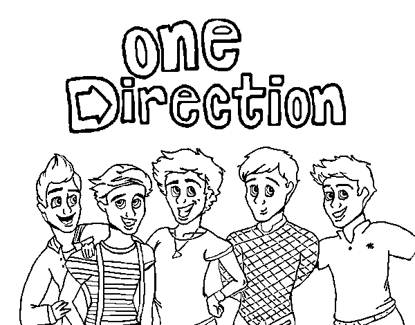Printable One Direction Coloring Sheets 6