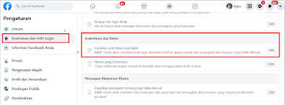 Cara Menambahkan 2 Faktor Autentifikasi di Facebook Menggunakan Google Authenticator