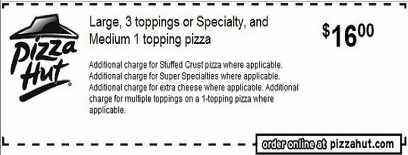 pizza hut coupons