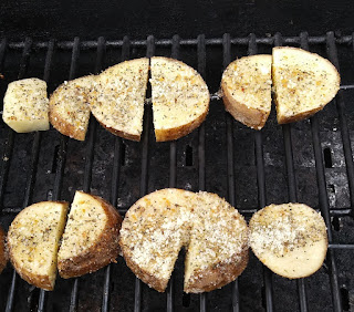 Grilled potato wedges recipe