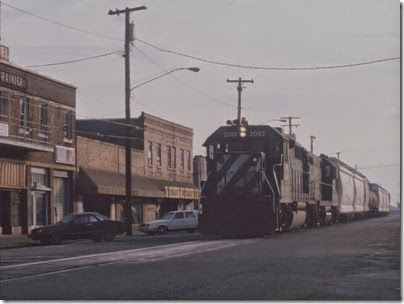 A Street in Rainier, Oregon in the 1980s