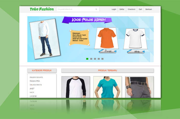  Desain Toko Fashion  Menggunakan Bahasa HTML Dan CSS 