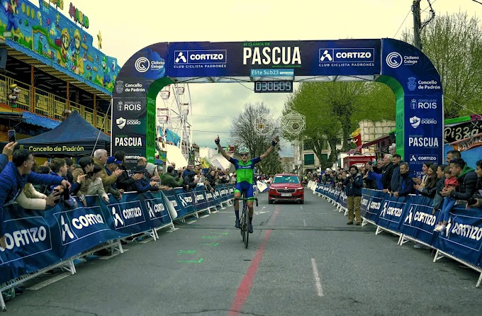 Ramón Fernández vence en la Clásica de Pascua con una exhibición del equipo Cortizo