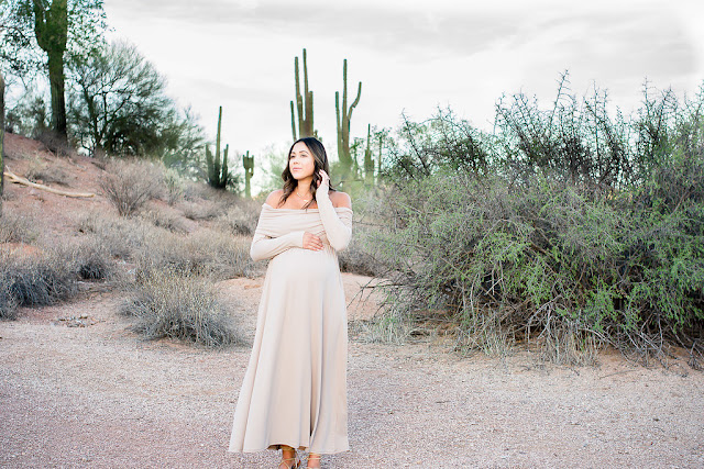 desert maternity shoot arizona maternity shoot amazon maternity dress Arizona Blogger