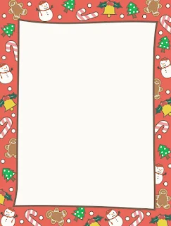 Free Printable Papers for Santa´s Card 