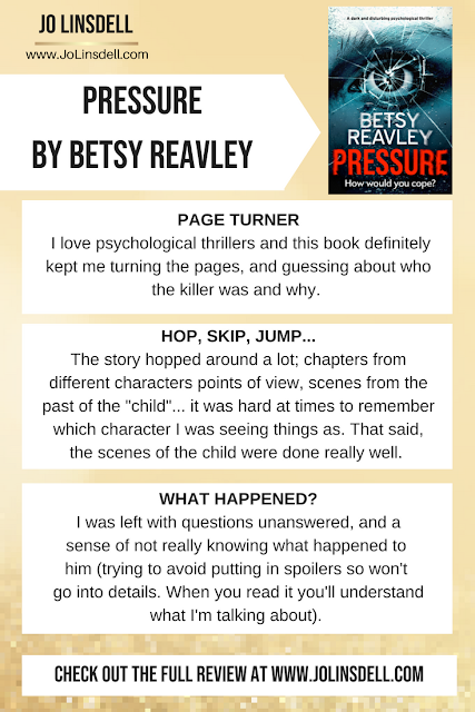 Book Review: Pressure by Betsy Reavley