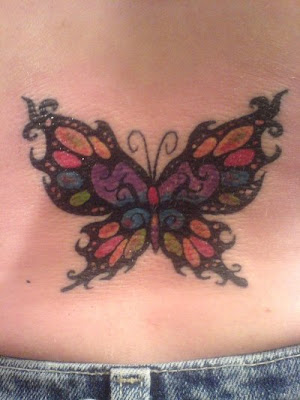 Back Butterfly Tattoo Pictures