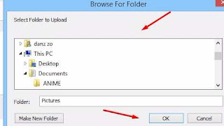 cara upload folder gratis