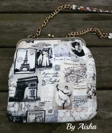 Bolso con boquilla de Paris hecho a mano 