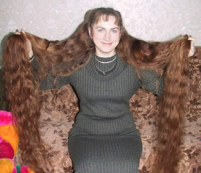 Latvian Rapunzel longest hair contest