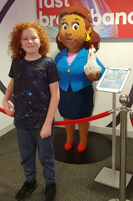 Blackburn Mall #Brickburn Paw Patrol Trail inside Virgin Media with LEGO model of Mayor Goodway