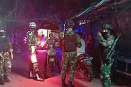 Satgas Yonif 734/SNS Patroli Malam Cegah Kriminalitas di Kota Ambon