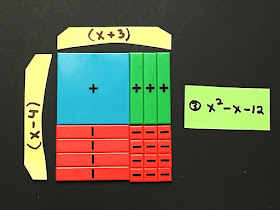 how to use algebra tiles to factor quadratic trinomials