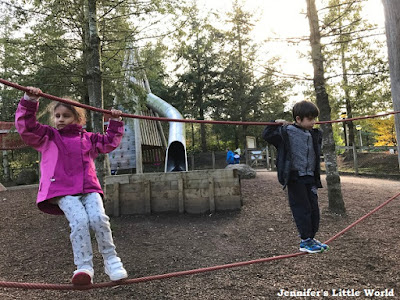 Outdoor play area at Center Parcs Whinfell Forest