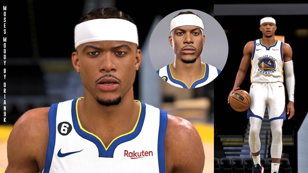 NBA 2K23 Moses Moody Cyberface & Hair Update