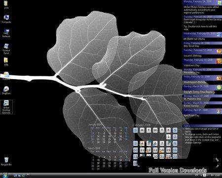 Active Desktop Calendar v7.53