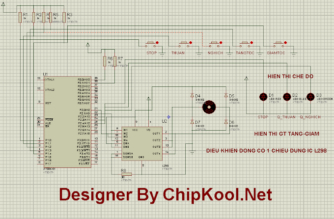 Bài 5:Điều khiển động cơ dùng L298