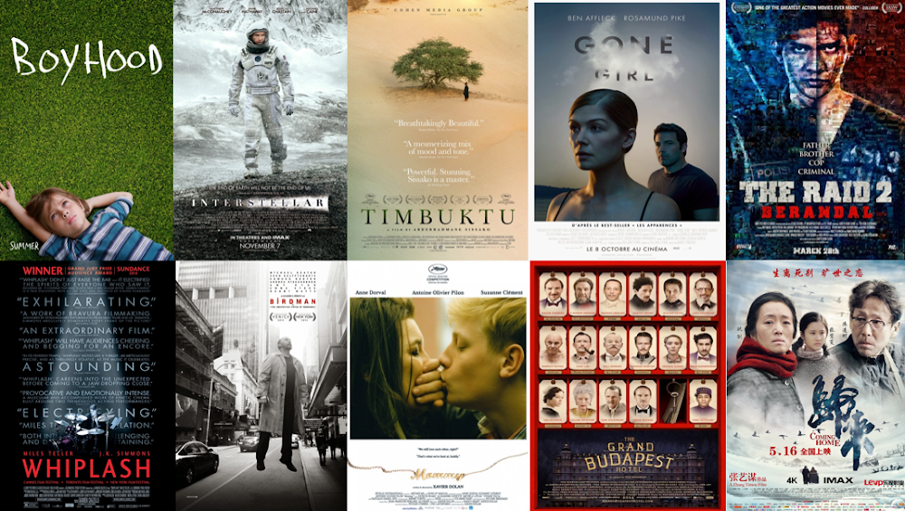 Las 10 mejores películas de 2014