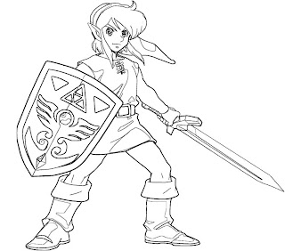 #9 Link Coloring Page