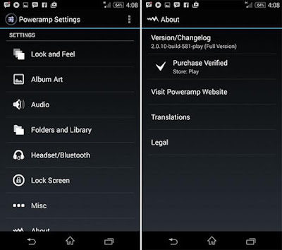 PowerAMP Music Player NEW VERSI 2.0.10-build-581 (Full) APK