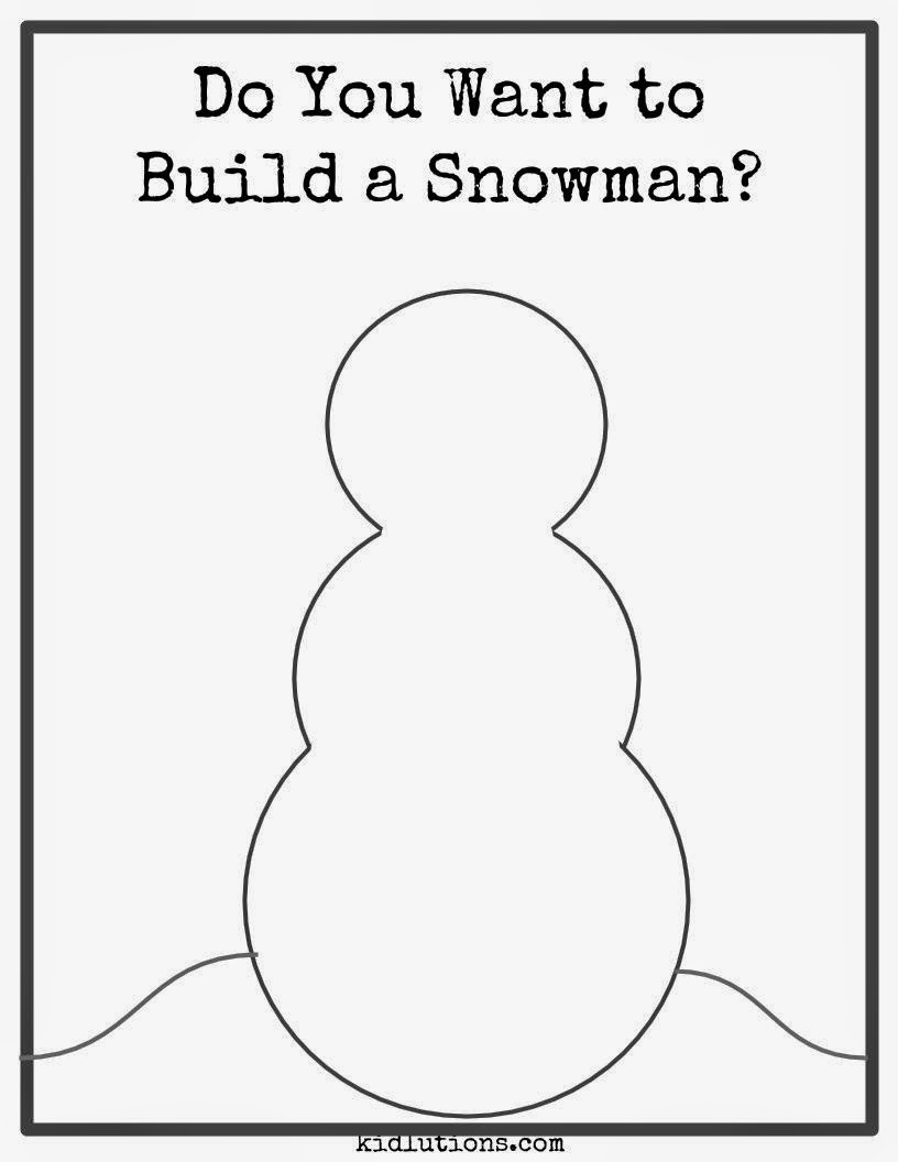 Do You Want to Build a Snowman? #Freebie #Printable