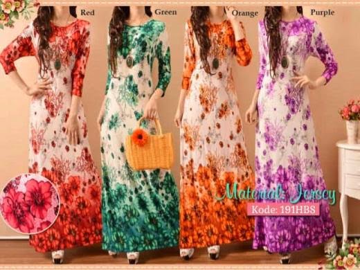 Gamis Rose Hibis 191HBS  Baju gamis terbaru  gamis 