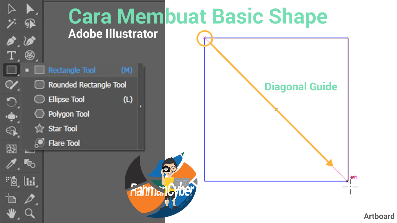 cara membuat basic shape di adobe illustrator